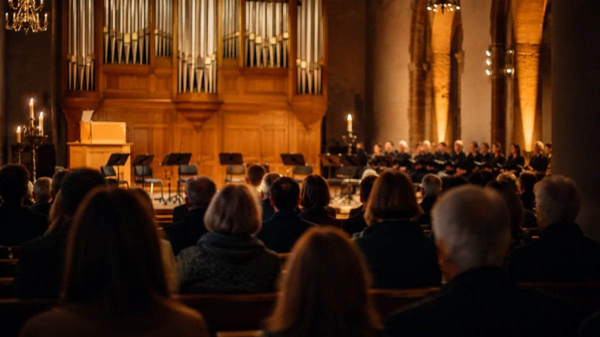 Symbolisches Event-Visual für classical music: Kirchen-/Chorkonzert.